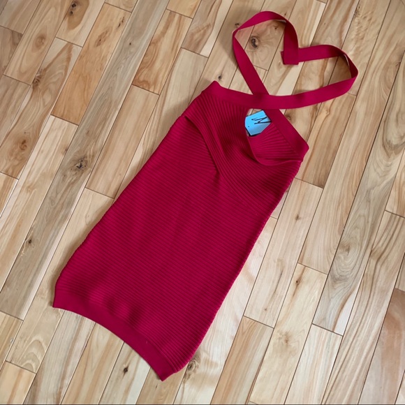 Marciano Fitted/stretch Red Dress tie neck ( NWT) - Picture 10 of 10